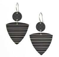 Black with gray stripes
