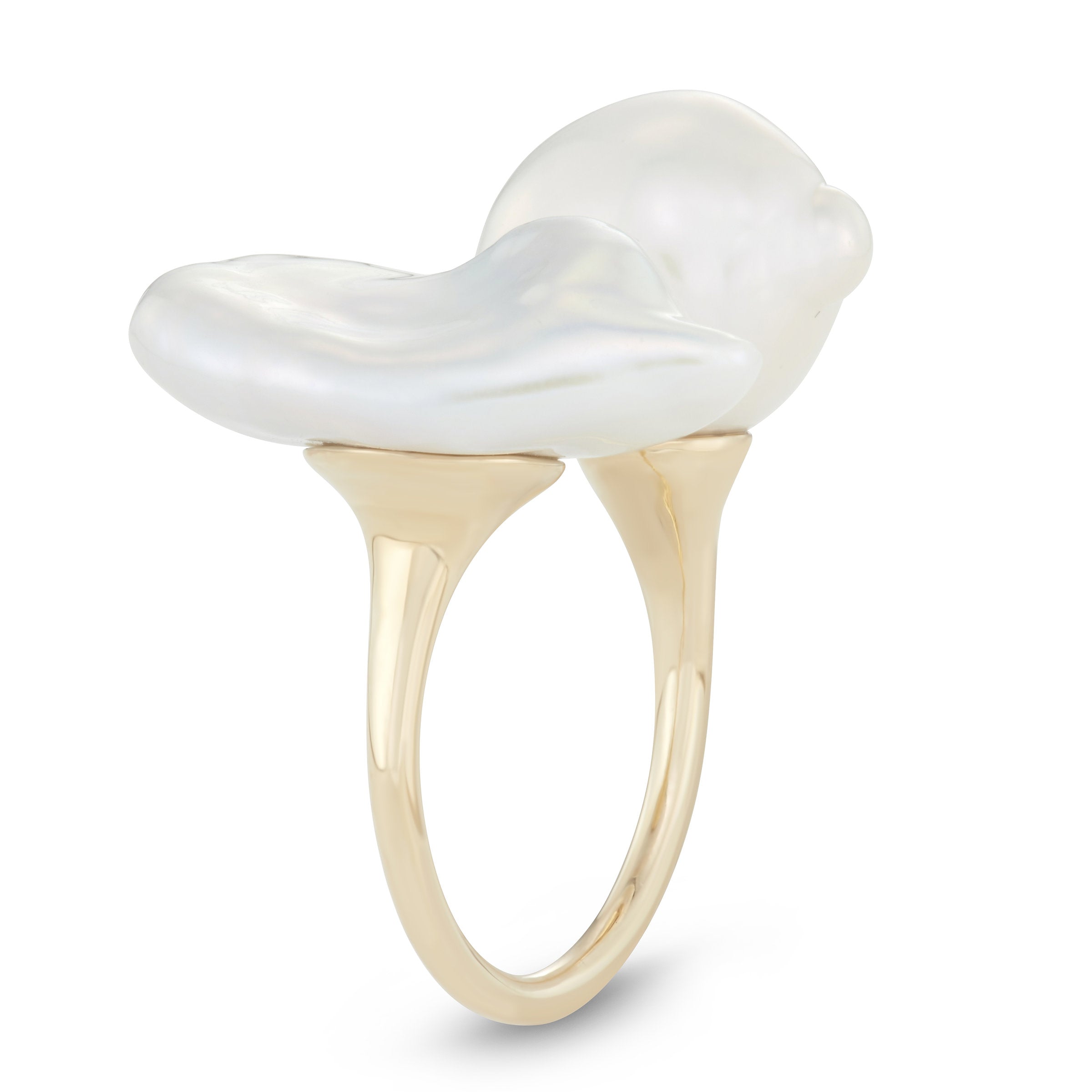 Petal Pearl Statement Ring
