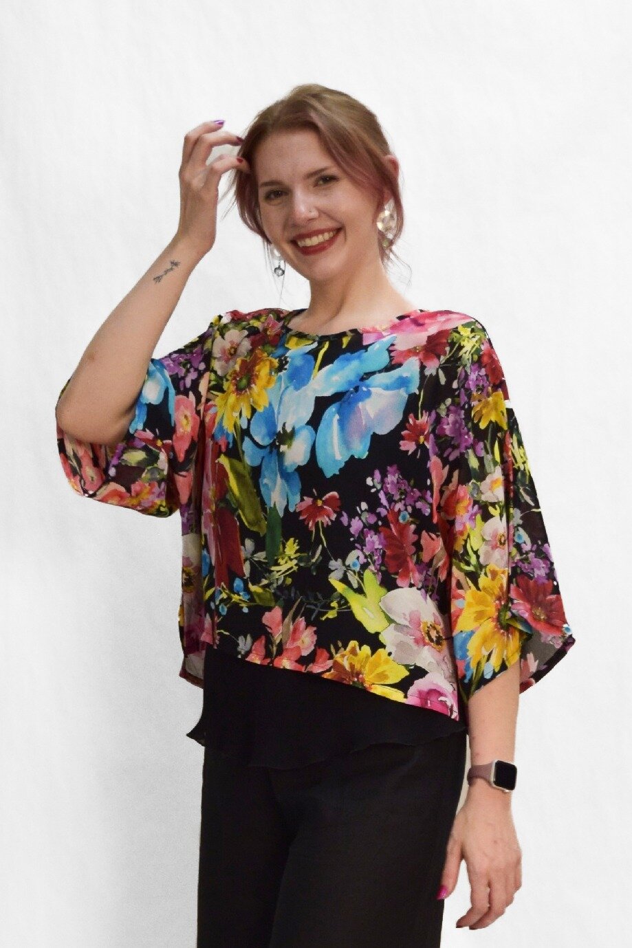 Cropped Dolman Pullover