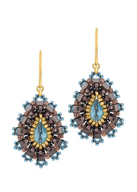 Cool Blue Teardrop Earrings