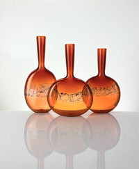 Aurora Fumed Ribbon Bottles