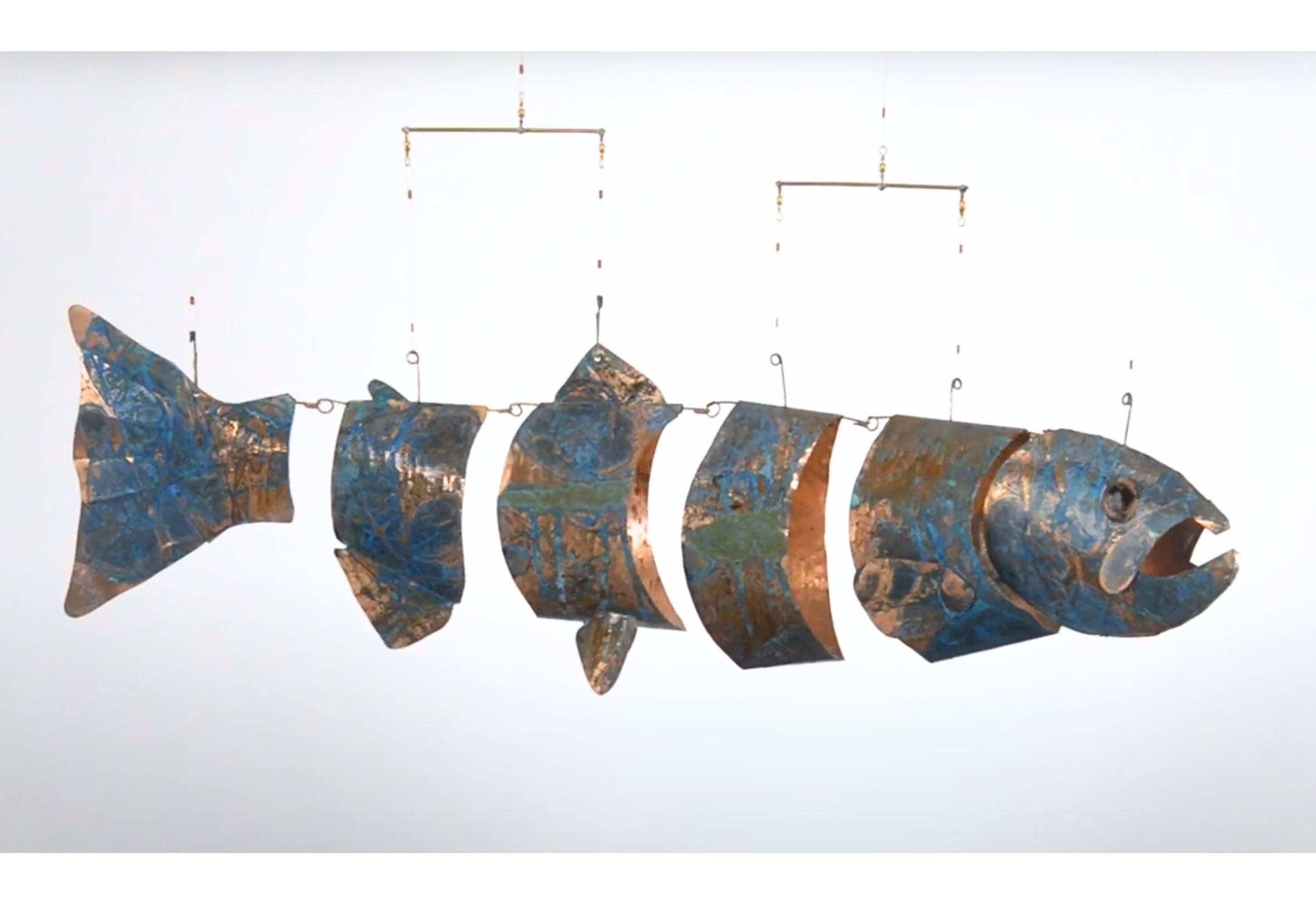 Salmon Copper Mobile