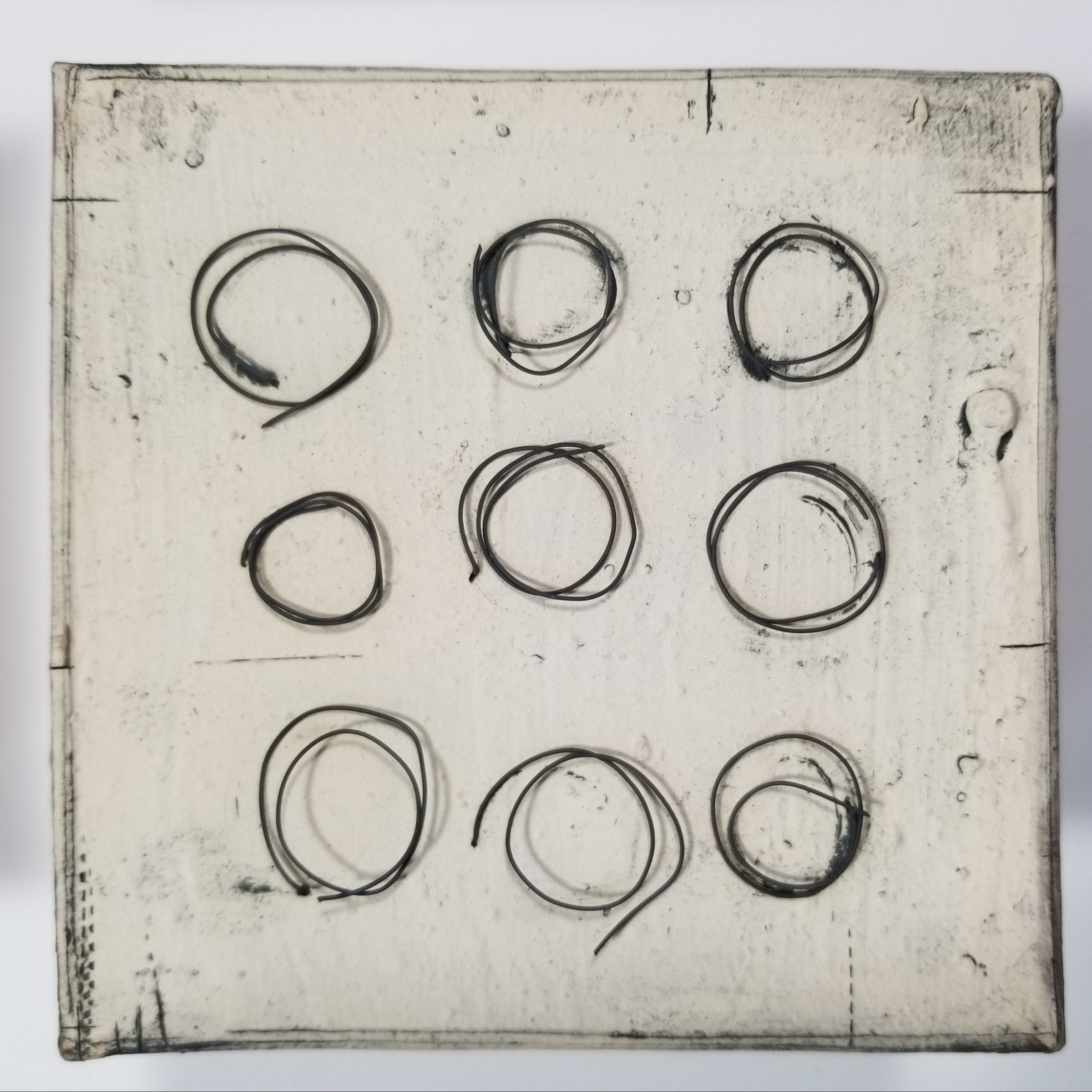 Wire Circles on White