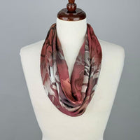 Silk Devore Necklace Scarf