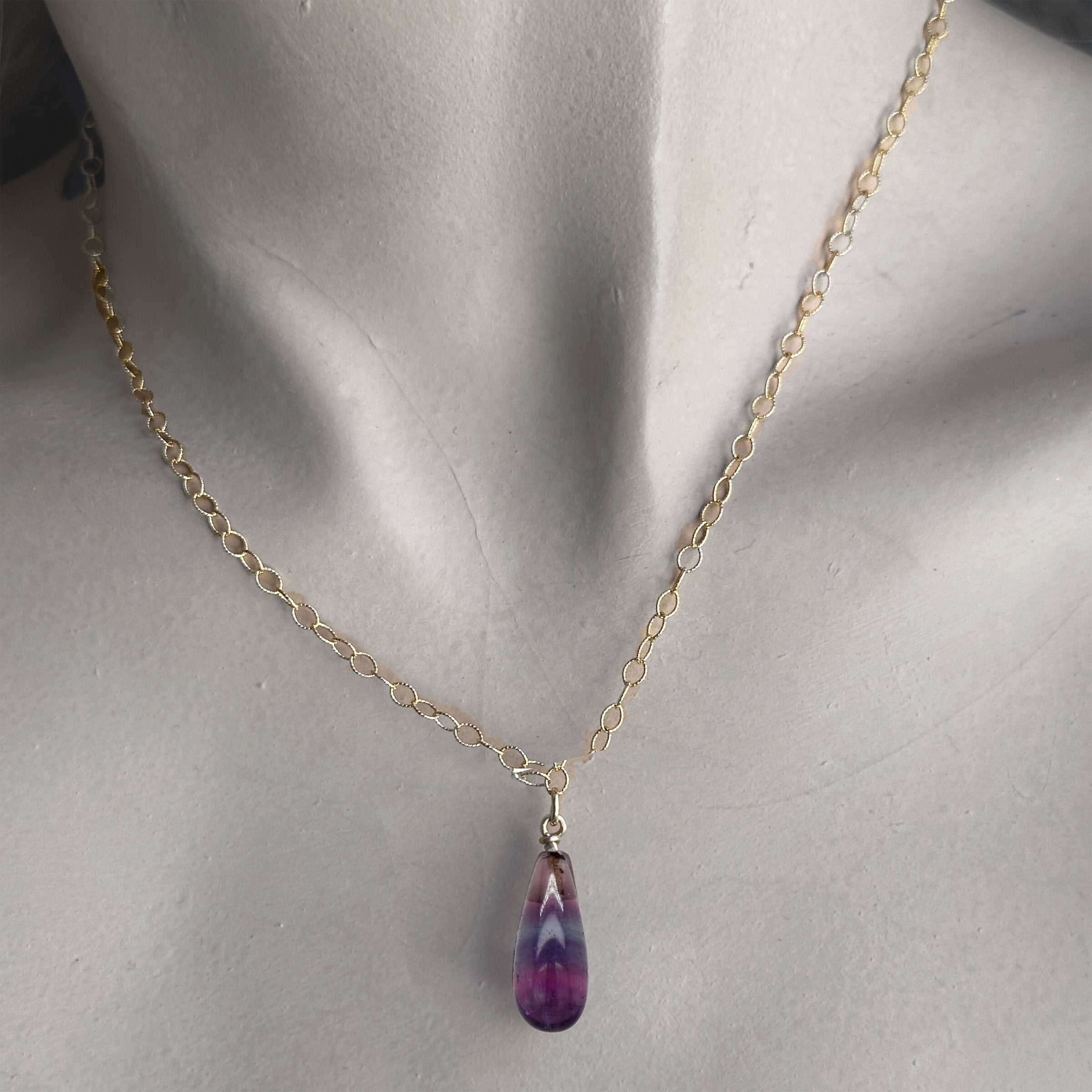 Fluorite Charm Necklace II