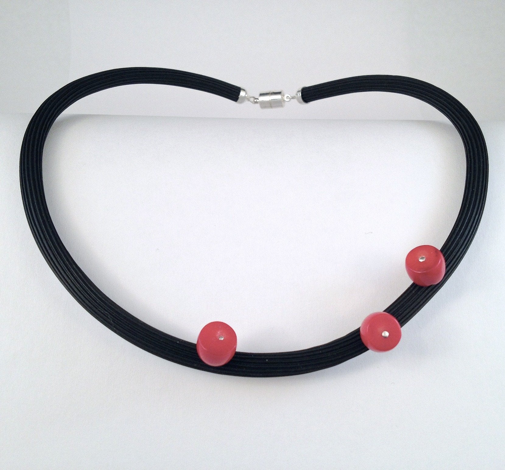 Coral Trio Necklace