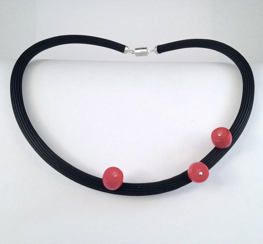 Coral Trio Necklace