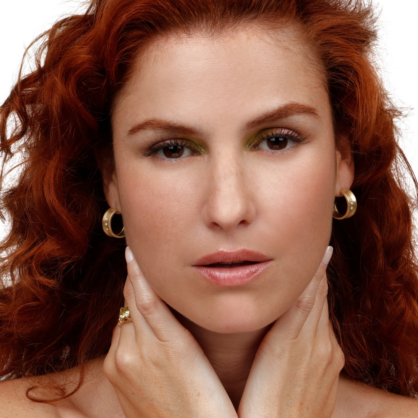 Convex Hoop Earrings