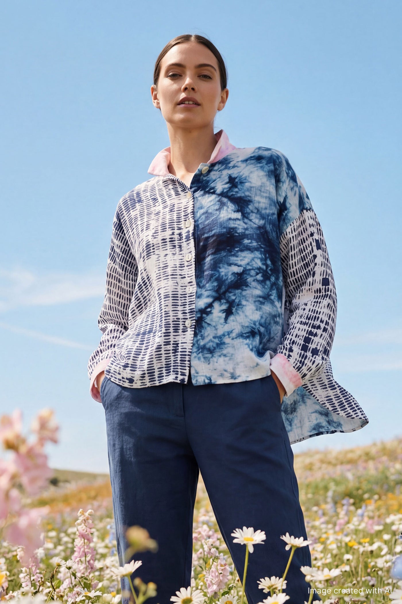 Dahlia Gauze Button Up