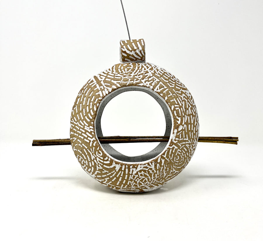 Portal Textured Bird Feeder with Dashes
