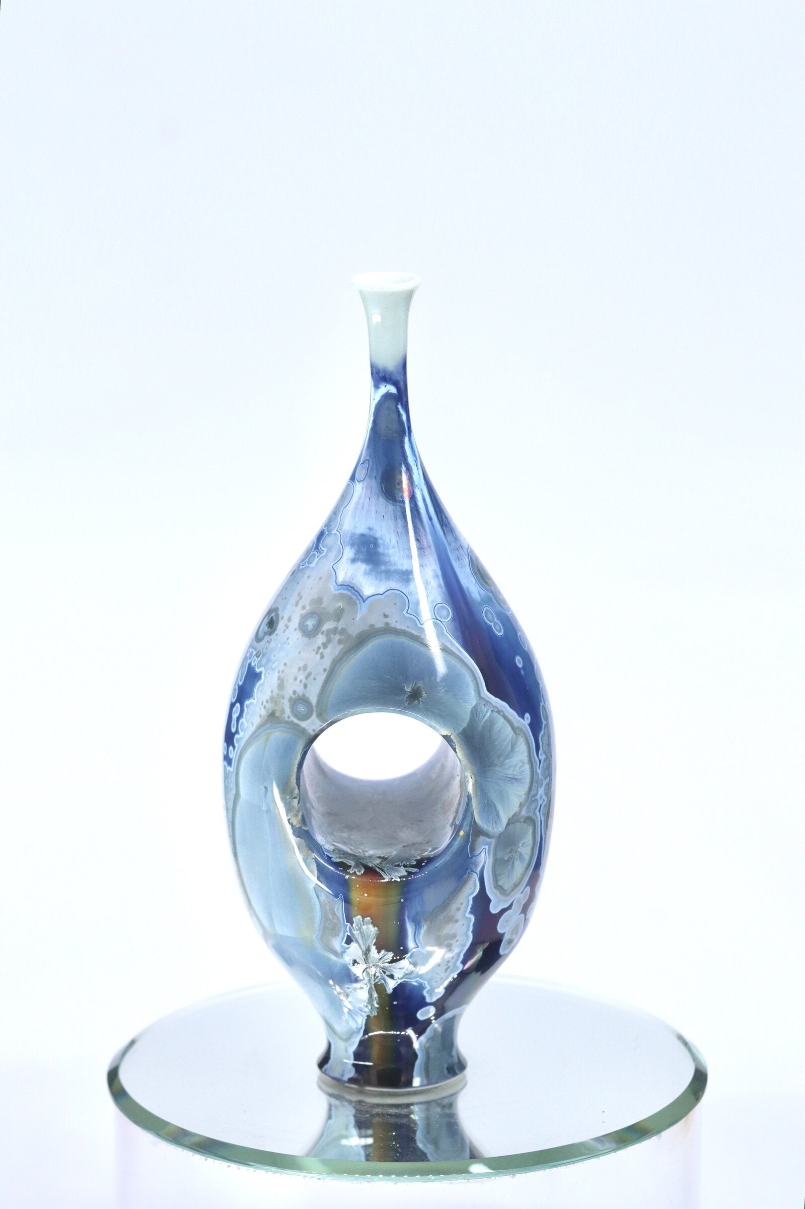 Waterfall Blue Miniature Vessel II