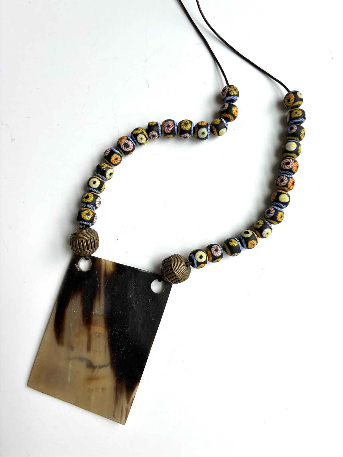 Rectangluar Horn Necklace