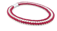 Bright Silver and Cherry Red Necklace