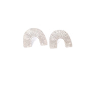 Carved Arch Post Earrings