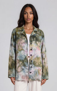 Tie Dye Shirt Jacket
