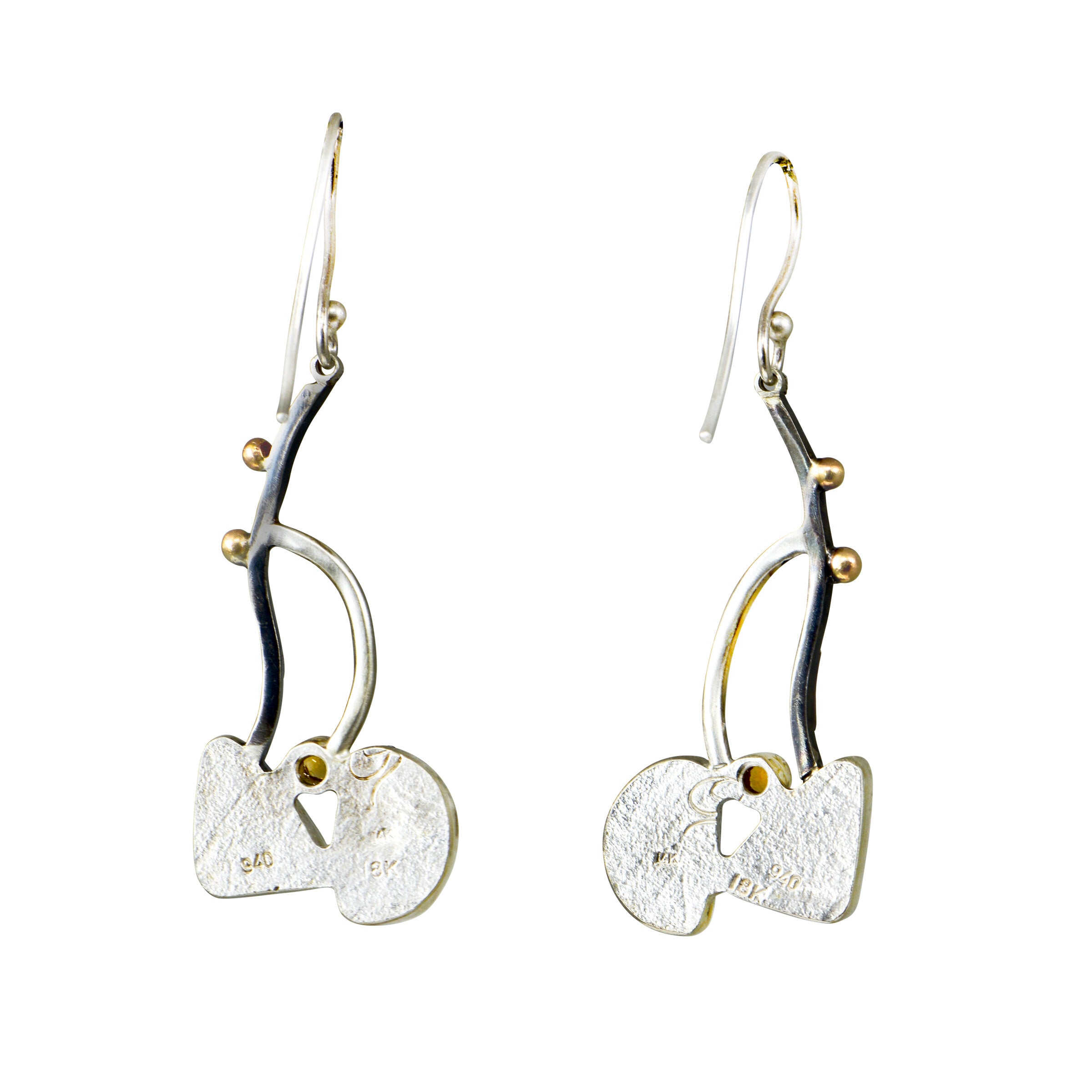 Blues & Blacks Plunge Earrings