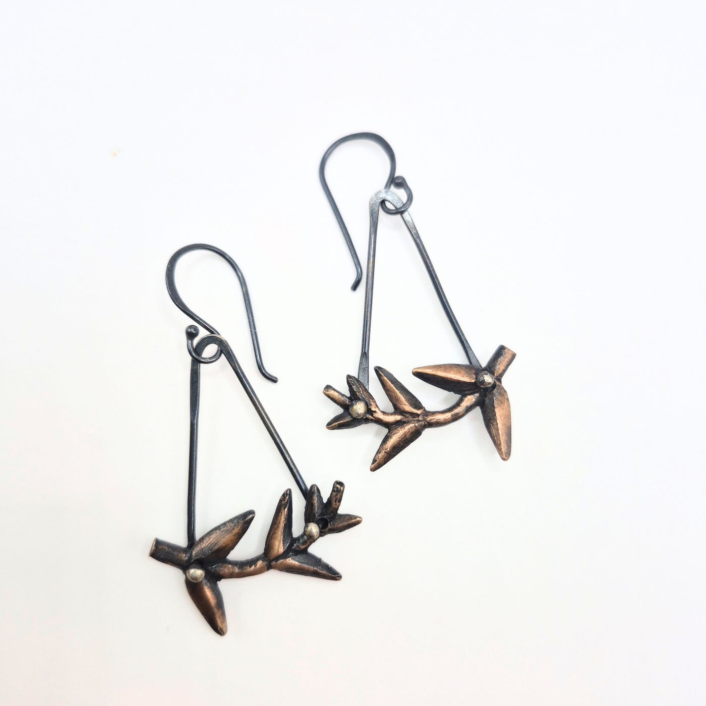 Leafy Angle Earrings