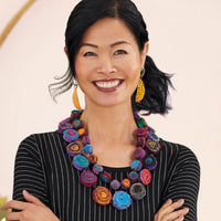 Multicolored Eddy Long Necklace