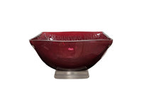 Merlot Sink with Silver Accent