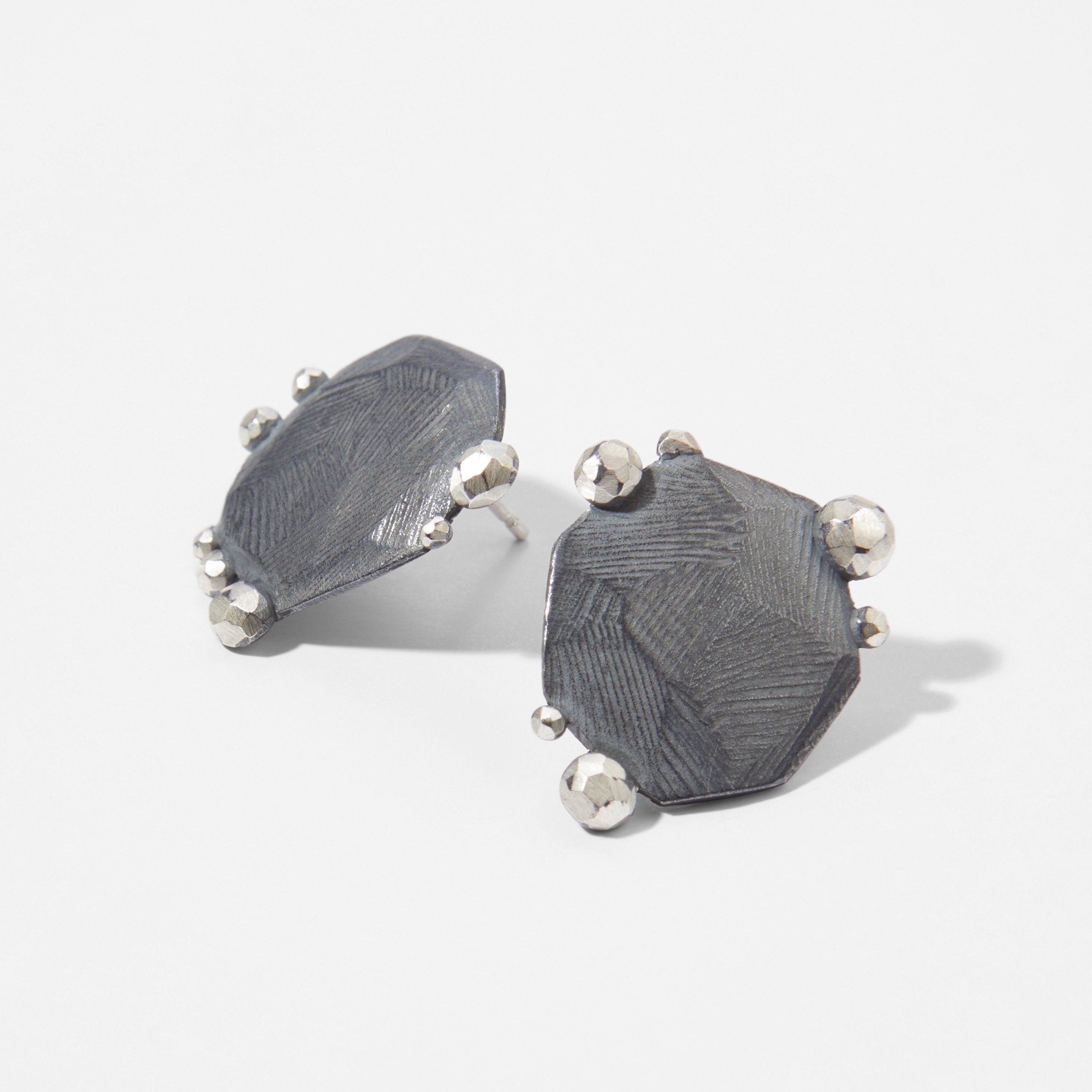 Facet Edge Stud Earrings