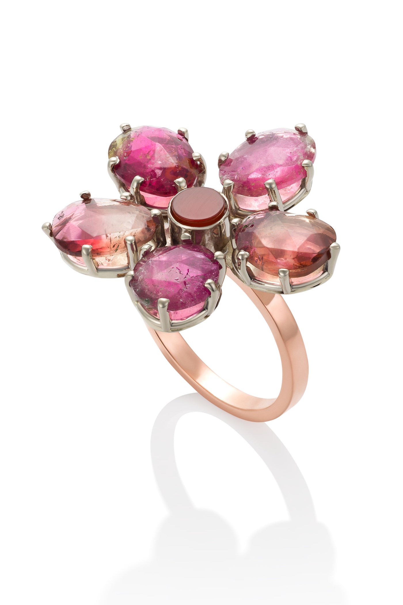 Tourmaline Flower Ring