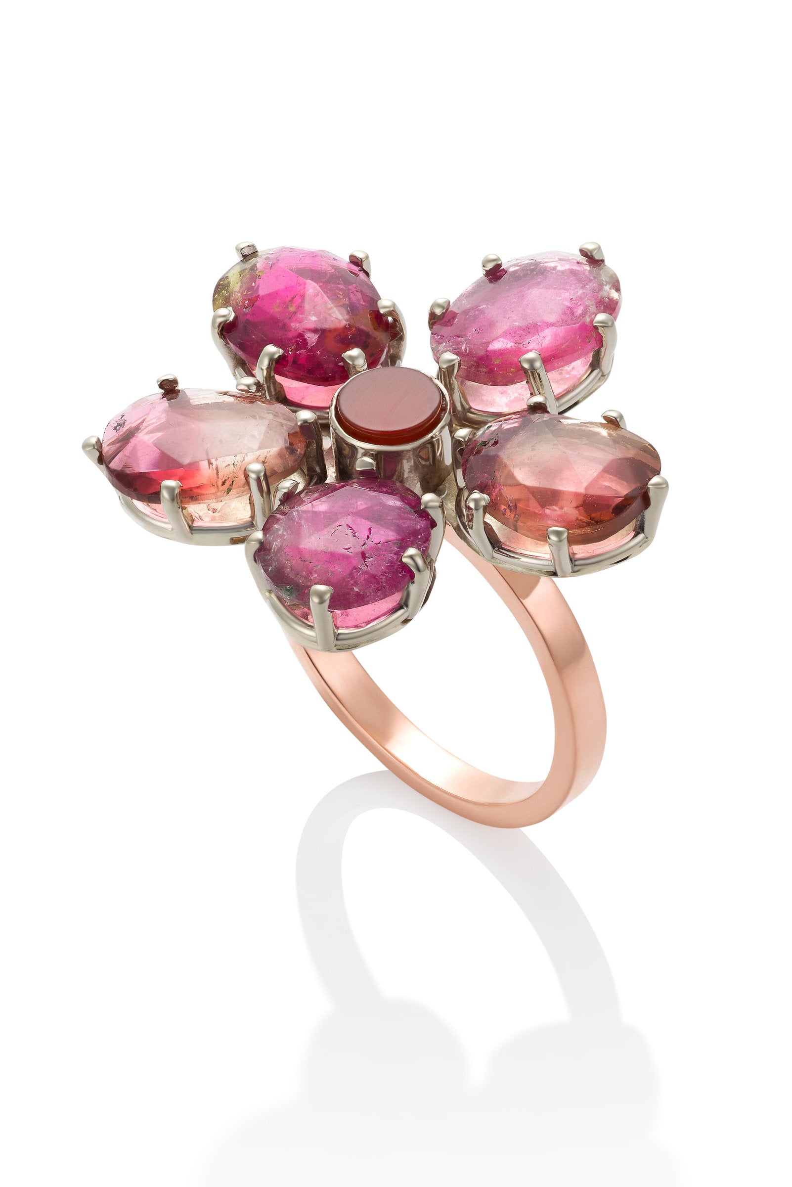 Tourmaline Flower Ring