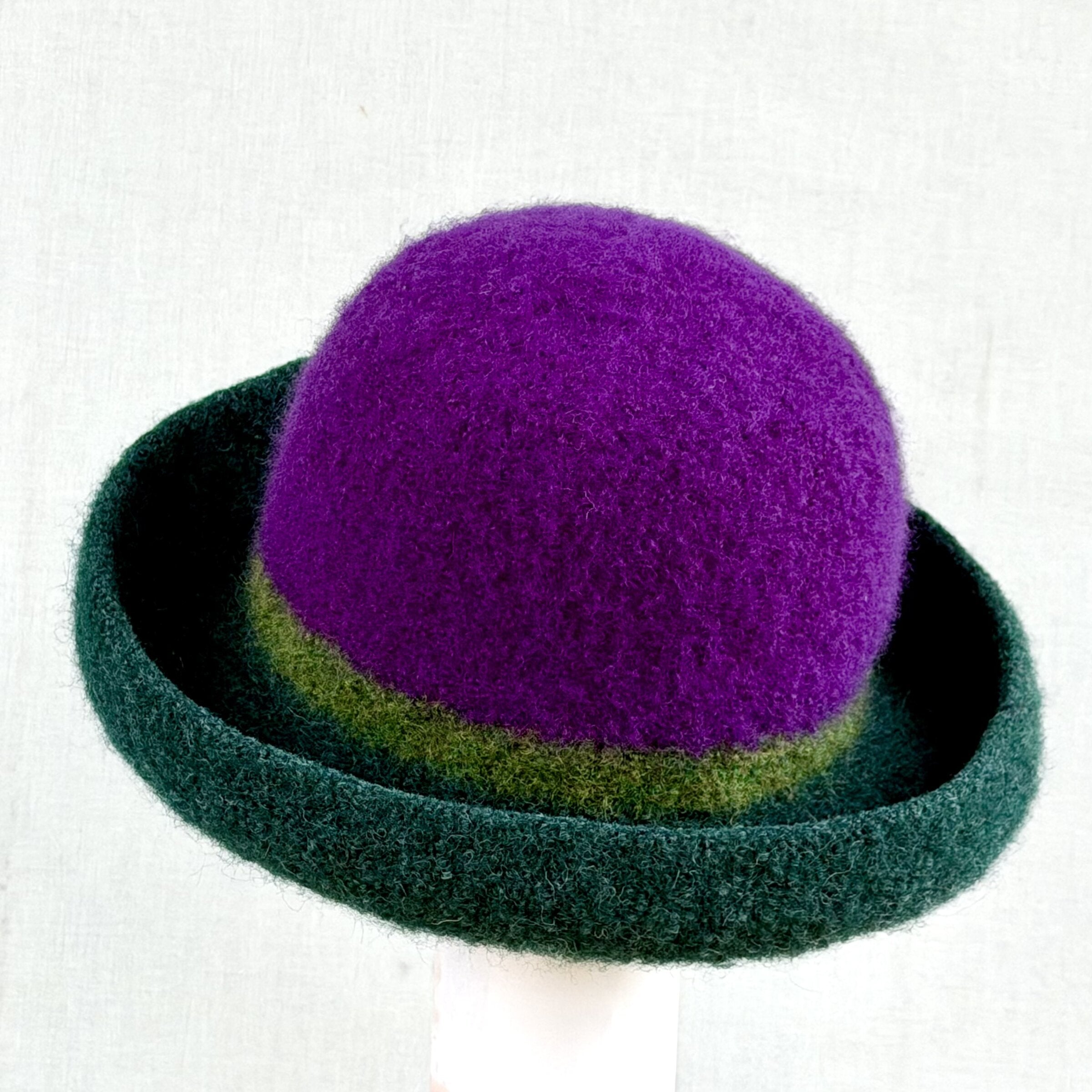 Striped Felt Hat