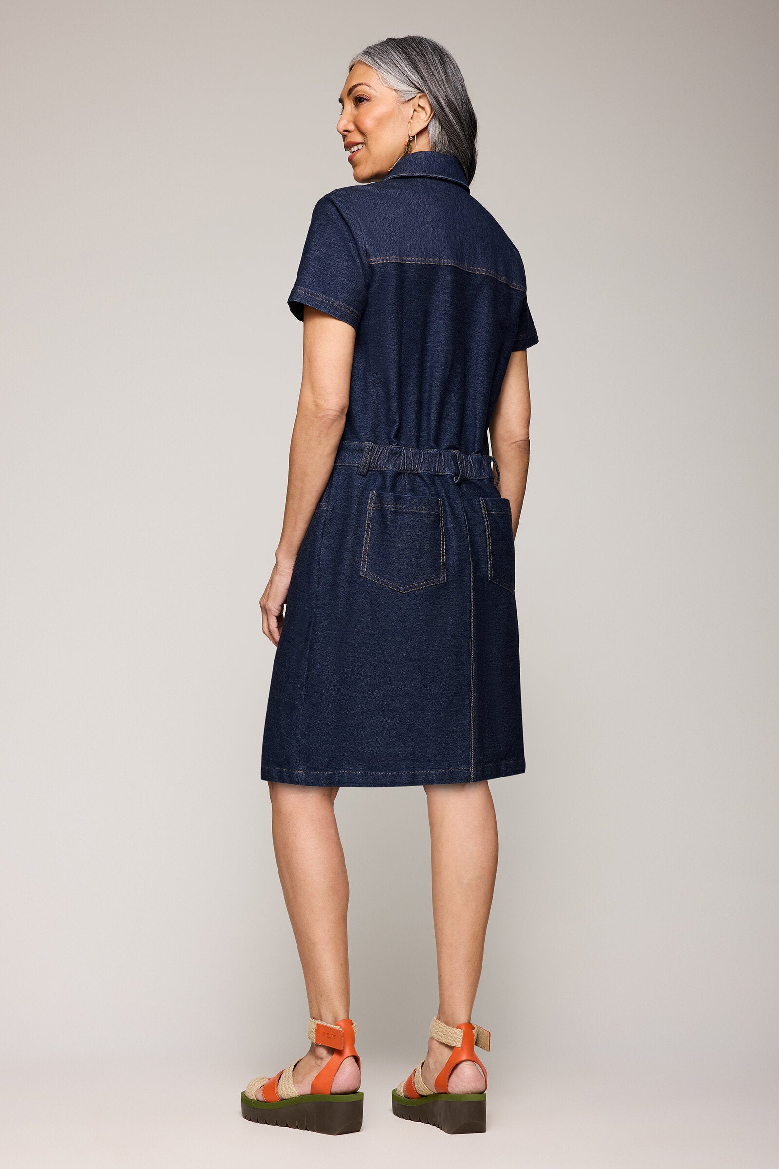 Dream Knit Denim Giselle Dress