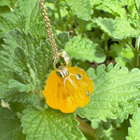 Colorful Amber Mushroom Pendant