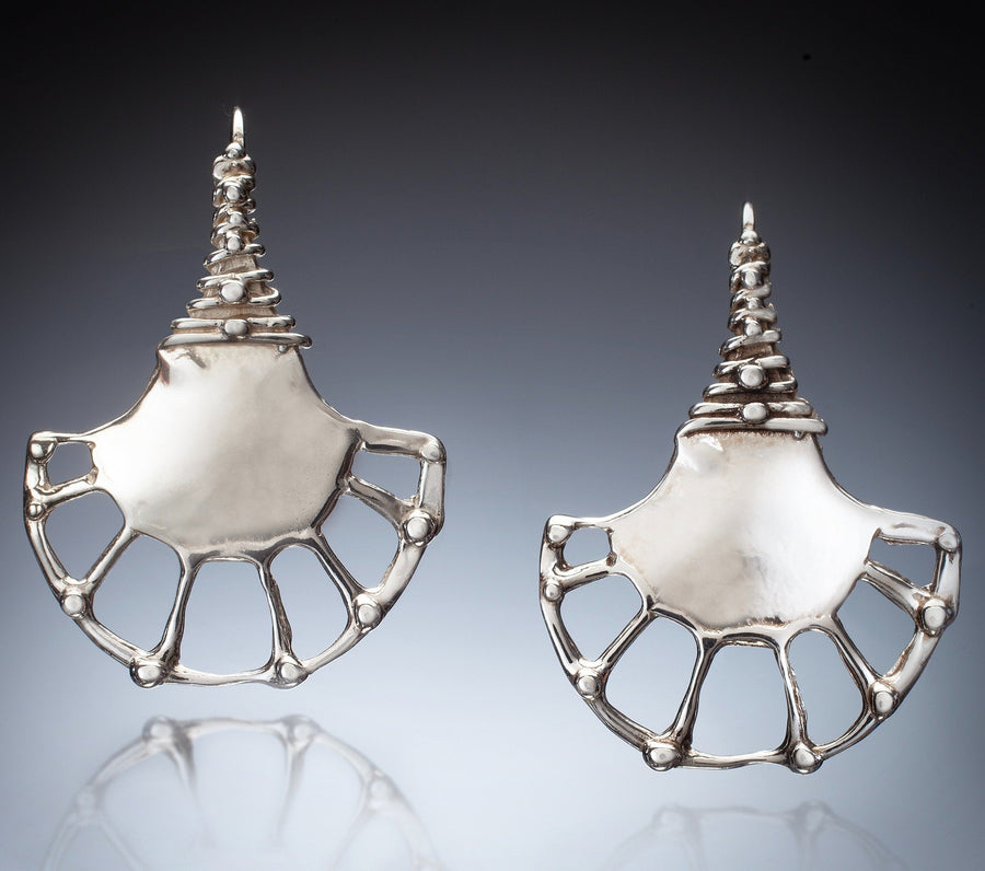Fan Cut-Out Earrings | Photo by Ralph Gabriner