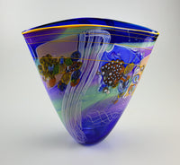 Color Field Vase in Deep Ocean