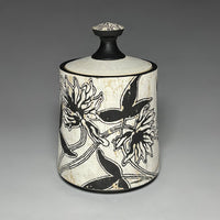 Floral Print Lidded Jar