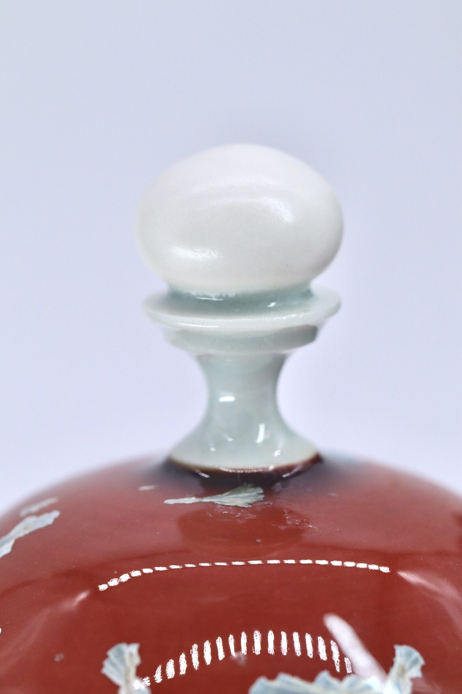 Scarlet Crystalline Jewelry Jar