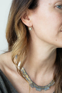 Mixed Metals and Diamond Birch Earrings