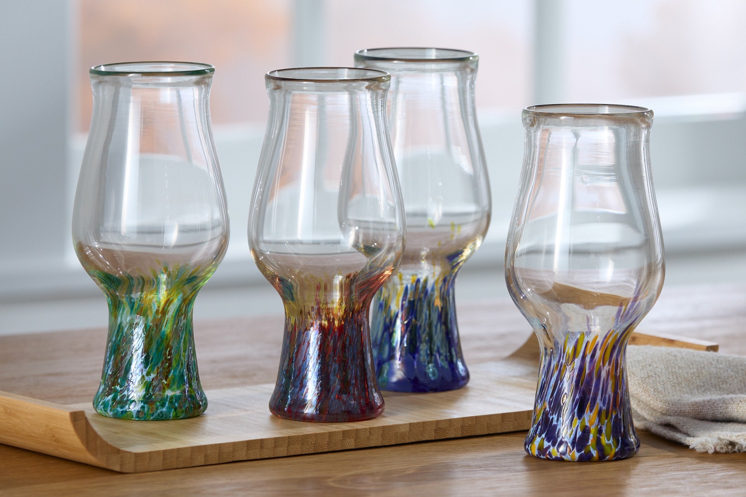 Swirled Beer Glass Set