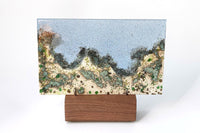 Indigo Drift on Walnut