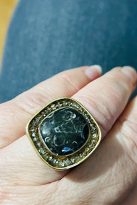 Sea Life Fossil Ring