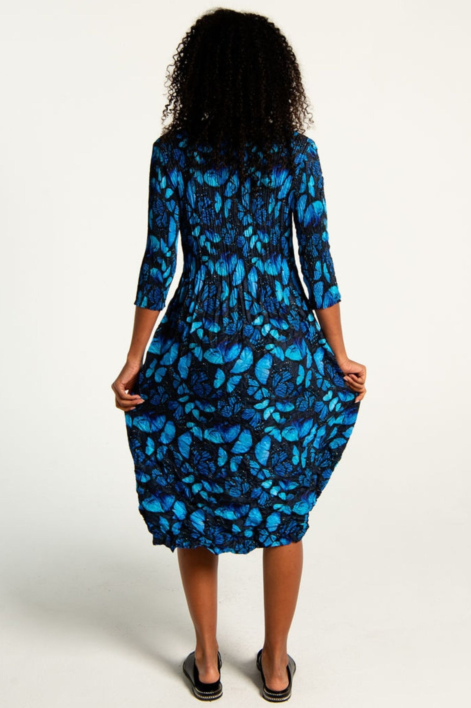 3/4 Sleeve Smash Pocket Dress