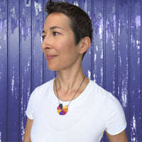 Tropic Nights with oxidized silver chain