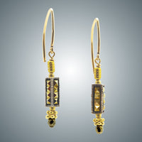 Marcasite, Pyrite & Vermeil Earrings