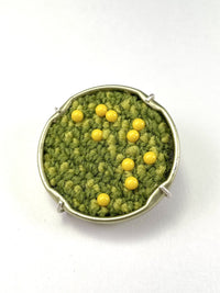 Green & Yellow Meadow Brooch
