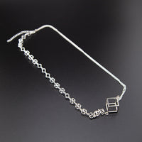 Cube & Chain Necklace