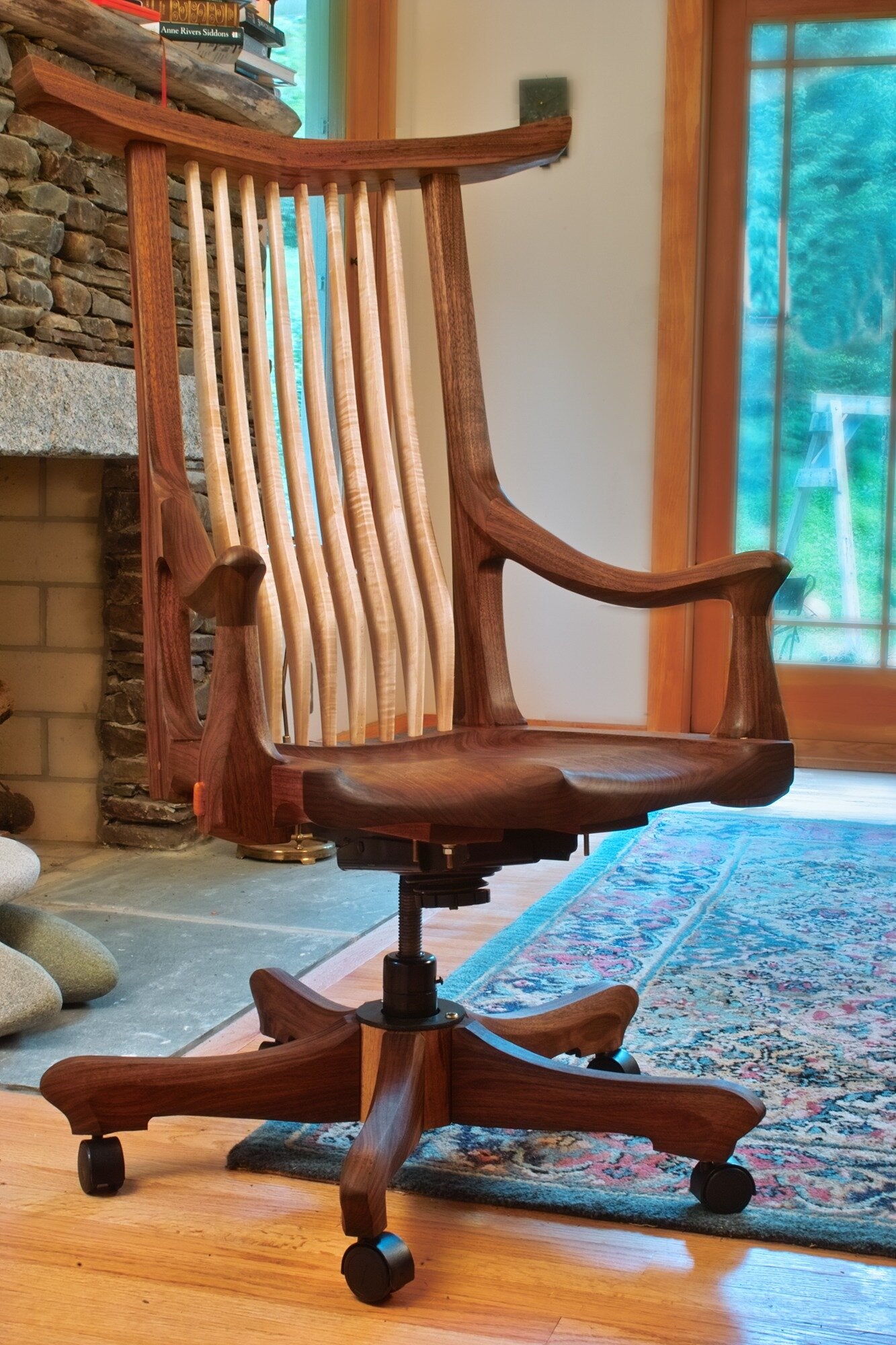 Tucked Arm Swivel Desk Chair