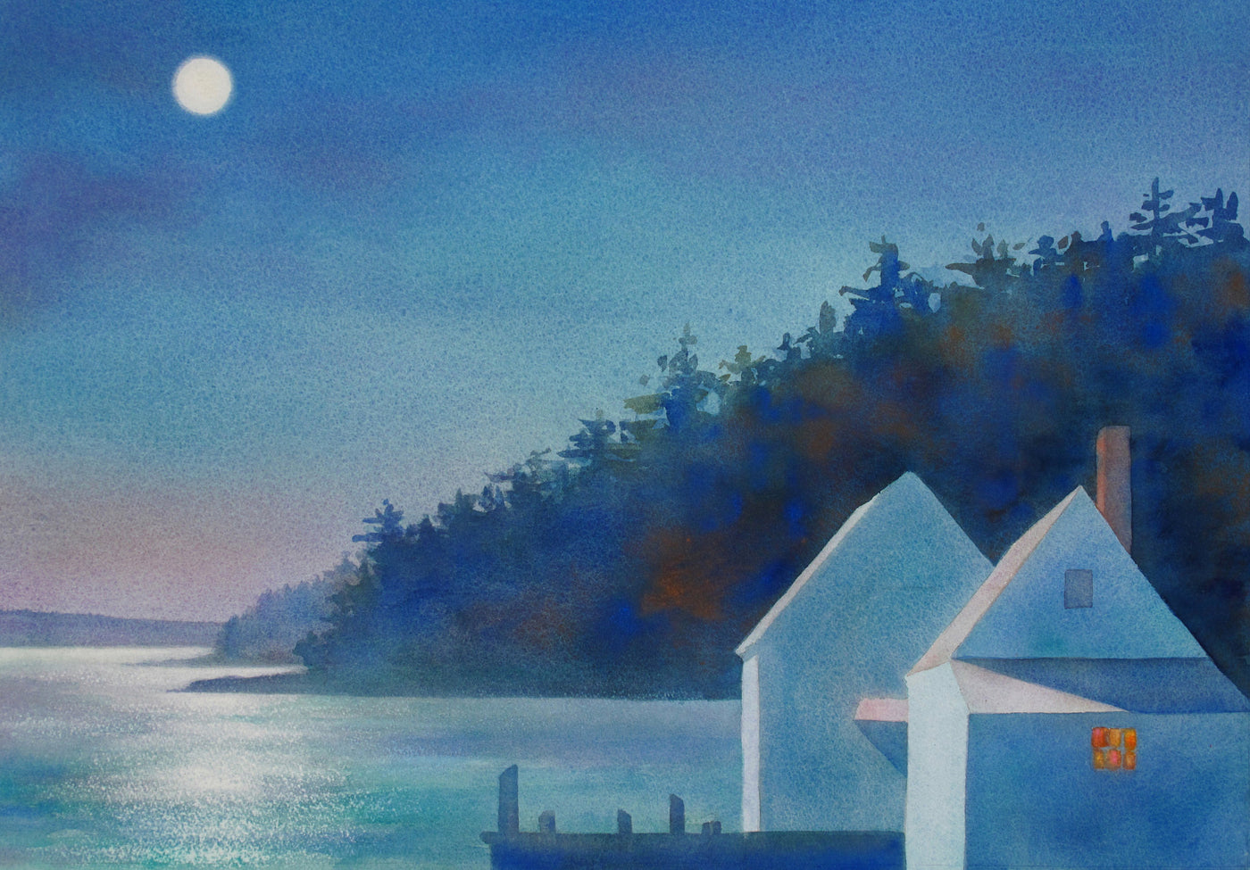 Two Shacks, Full Moon