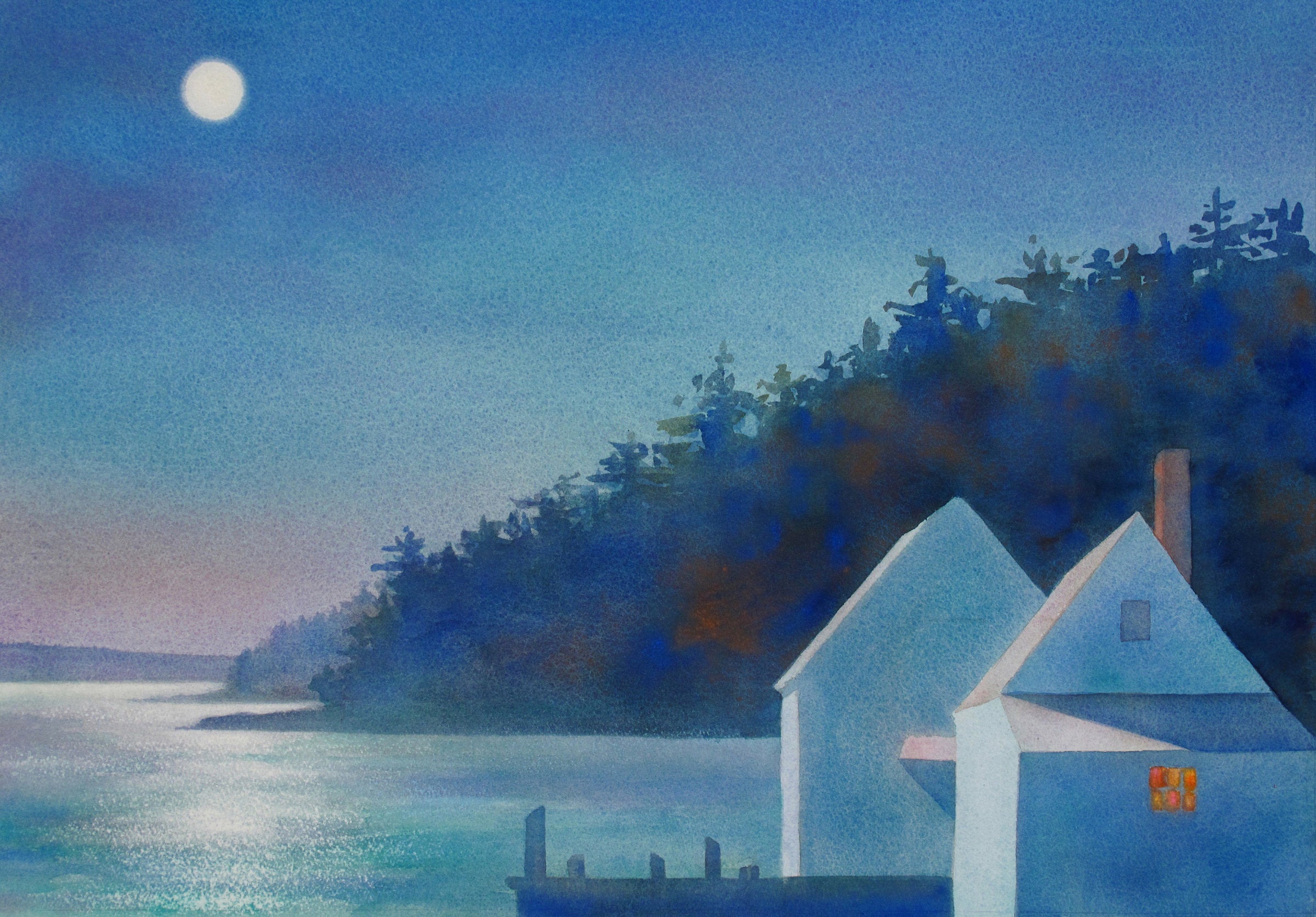 Two Shacks, Full Moon
