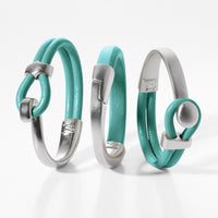 Seafoam/silver Set of Three
