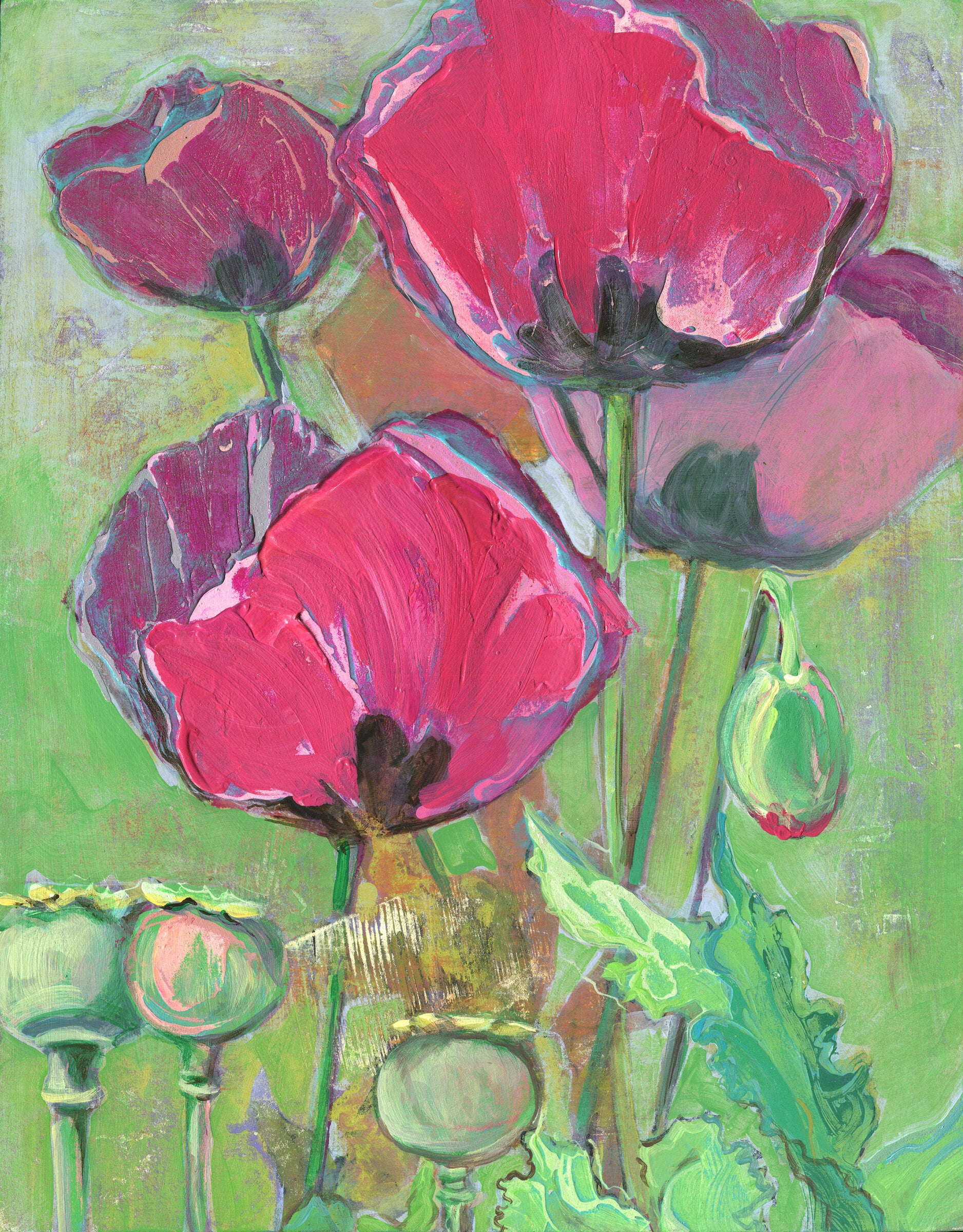 Poppy Dreams In Fuschia No. 1