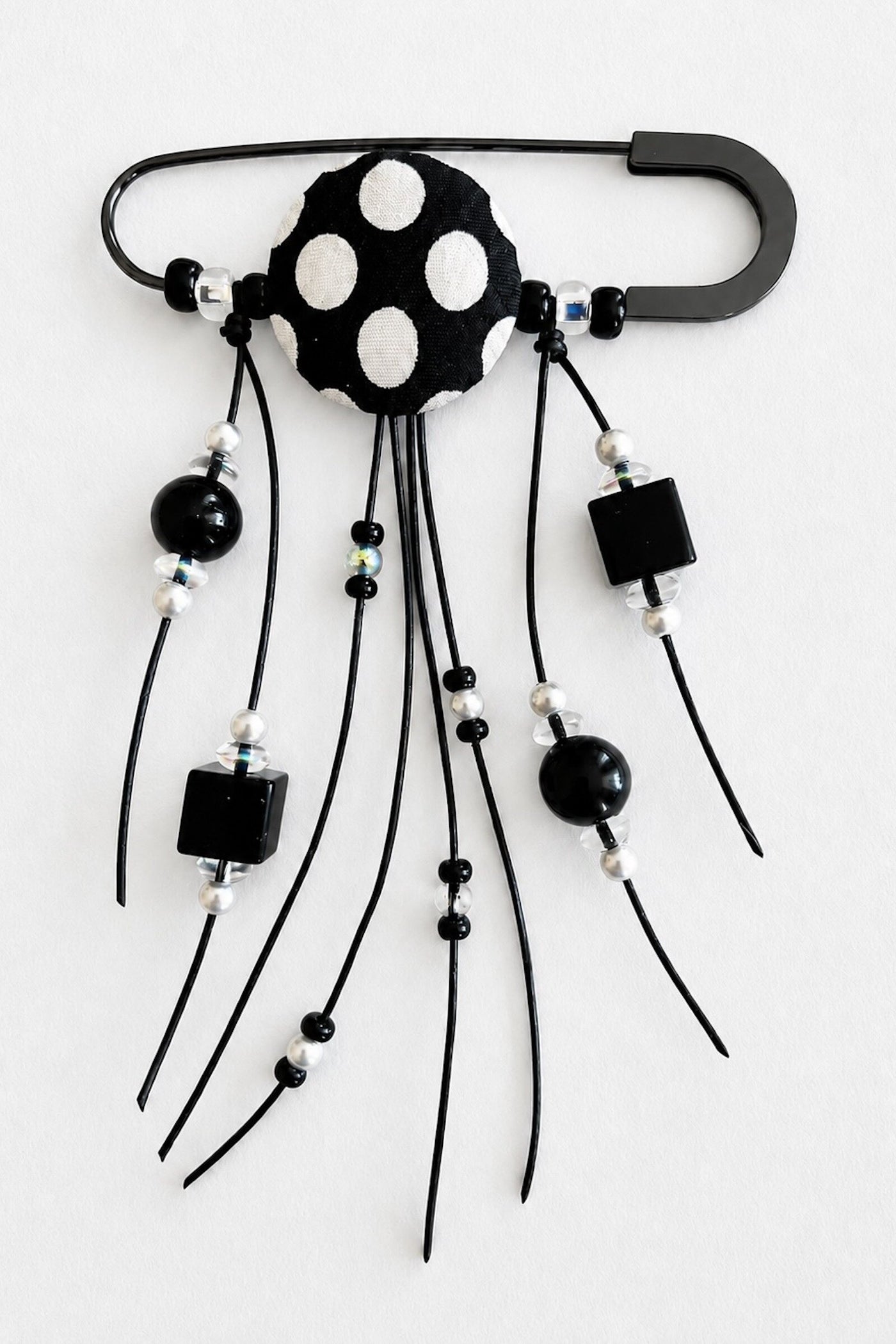 Polka Dot Vintage Silk Swing Pin