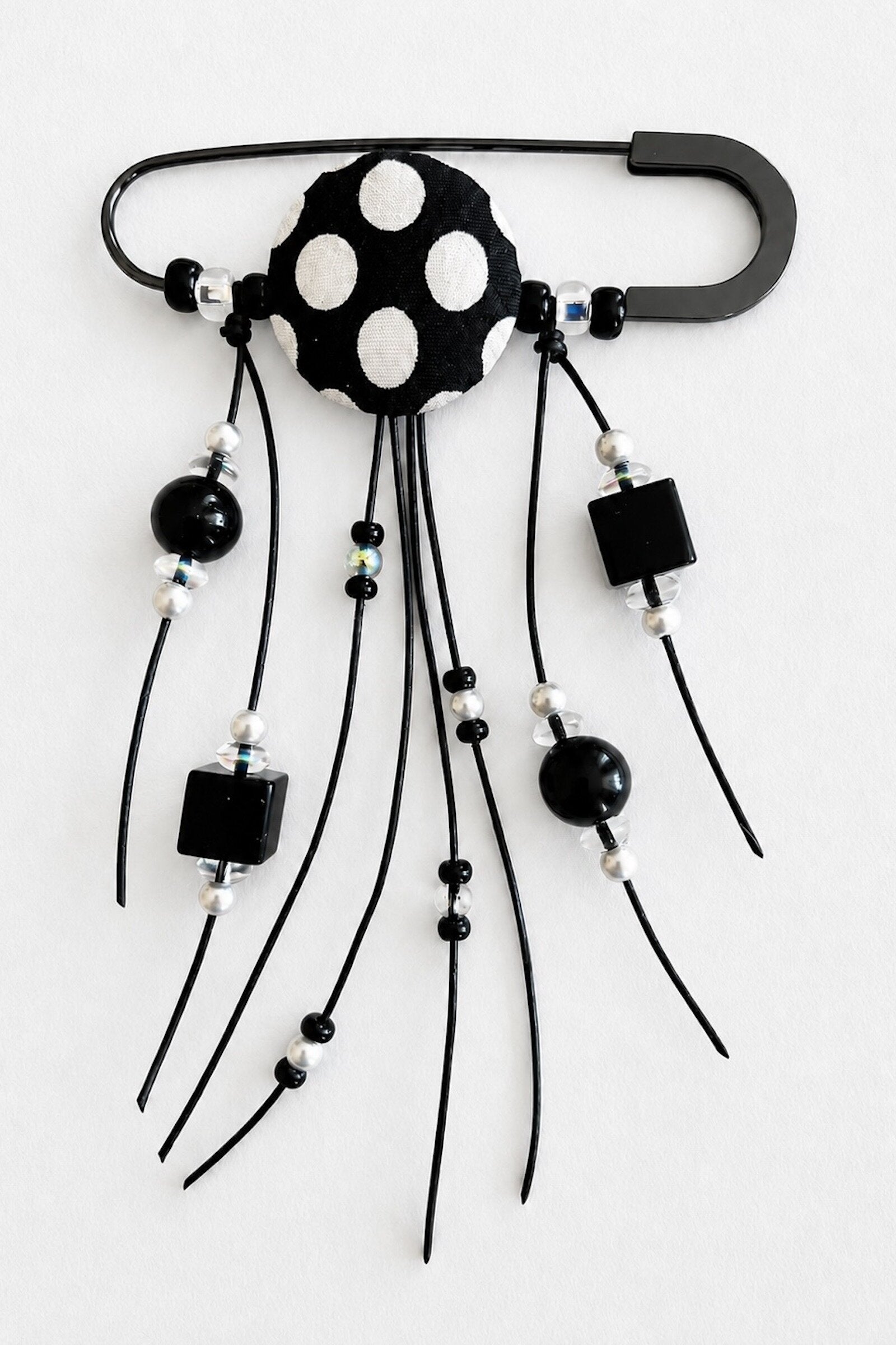 Polka Dot Vintage Silk Swing Pin