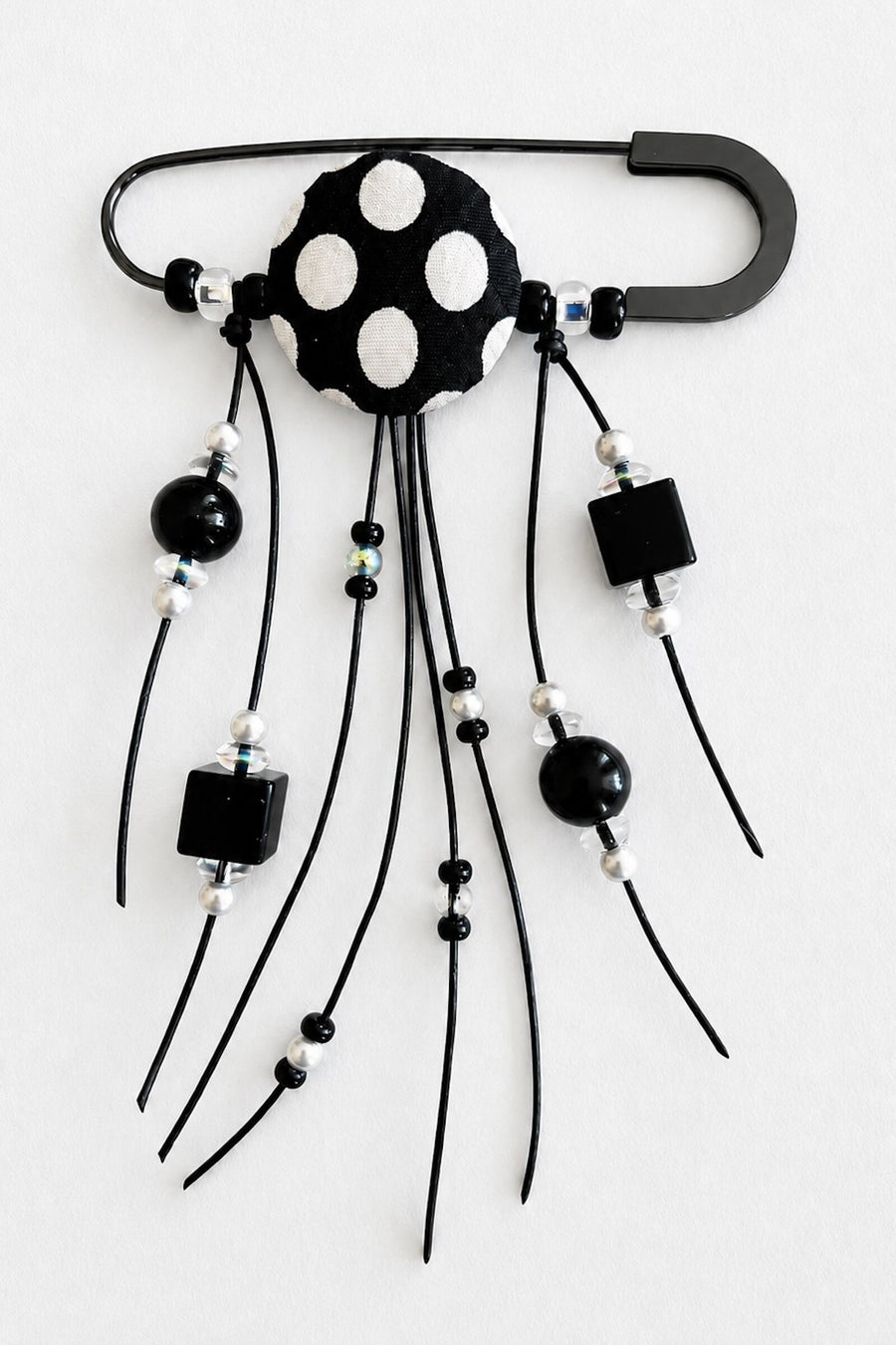Polka Dot Vintage Silk Swing Pin